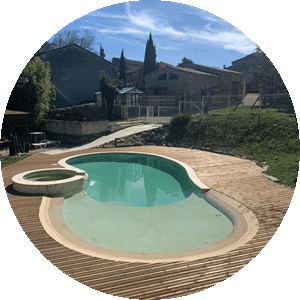 maison de vacances avec piscine Mas les Teyssiers