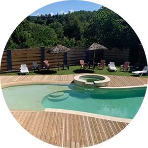 location vacances ardeche avec piscine Grospierres